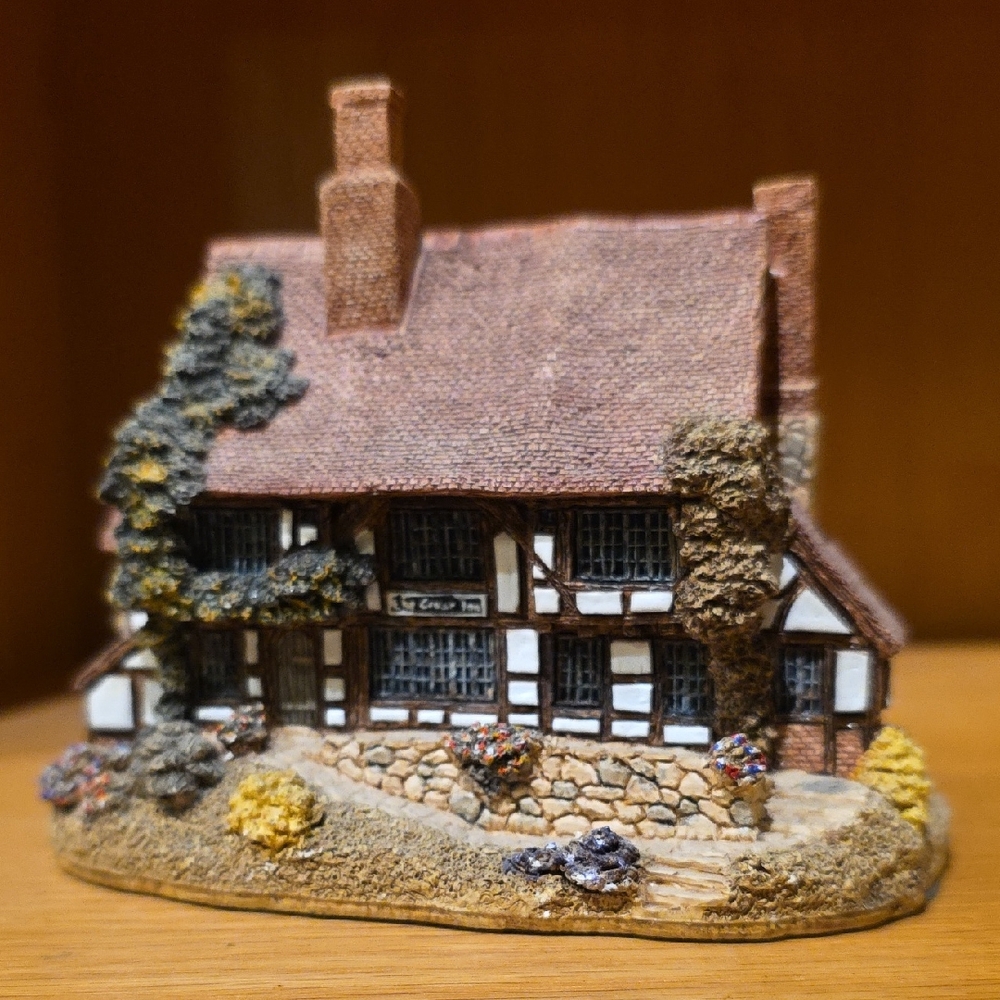 Crown Inn by Lilliput Lane rustic cottage figurine.